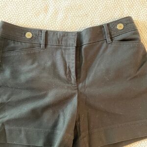 White House Black Market 5” shorts - black, size 6